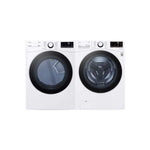 LG White Front-Load Washer (5.2 cu. ft.) & Electric Dryer (7.4 cu. ft.) - WM3600HWA/DLE3600W