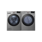 LG Graphite Steel Front-Load Washer (5.2 cu. ft.) & Electric Dryer (7.4 cu. ft.) - WM3850HVA/DLEX3850V