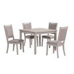 Rain 5-Piece Dining Set - Grey