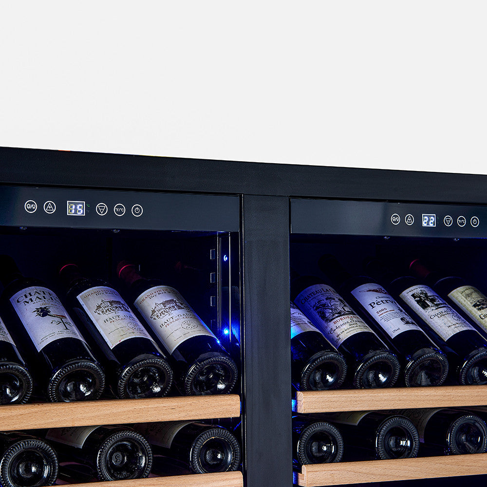 Forno Vernazza 40" Stainless Steel 166 Bottle Dual Zone Wine Cellar (25 Cu. Ft.) - FWCDR6642-40S