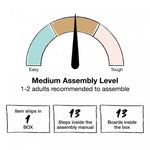 Luna Tall 2-Door Accent Cabinet with Fluted Glass - Lilac