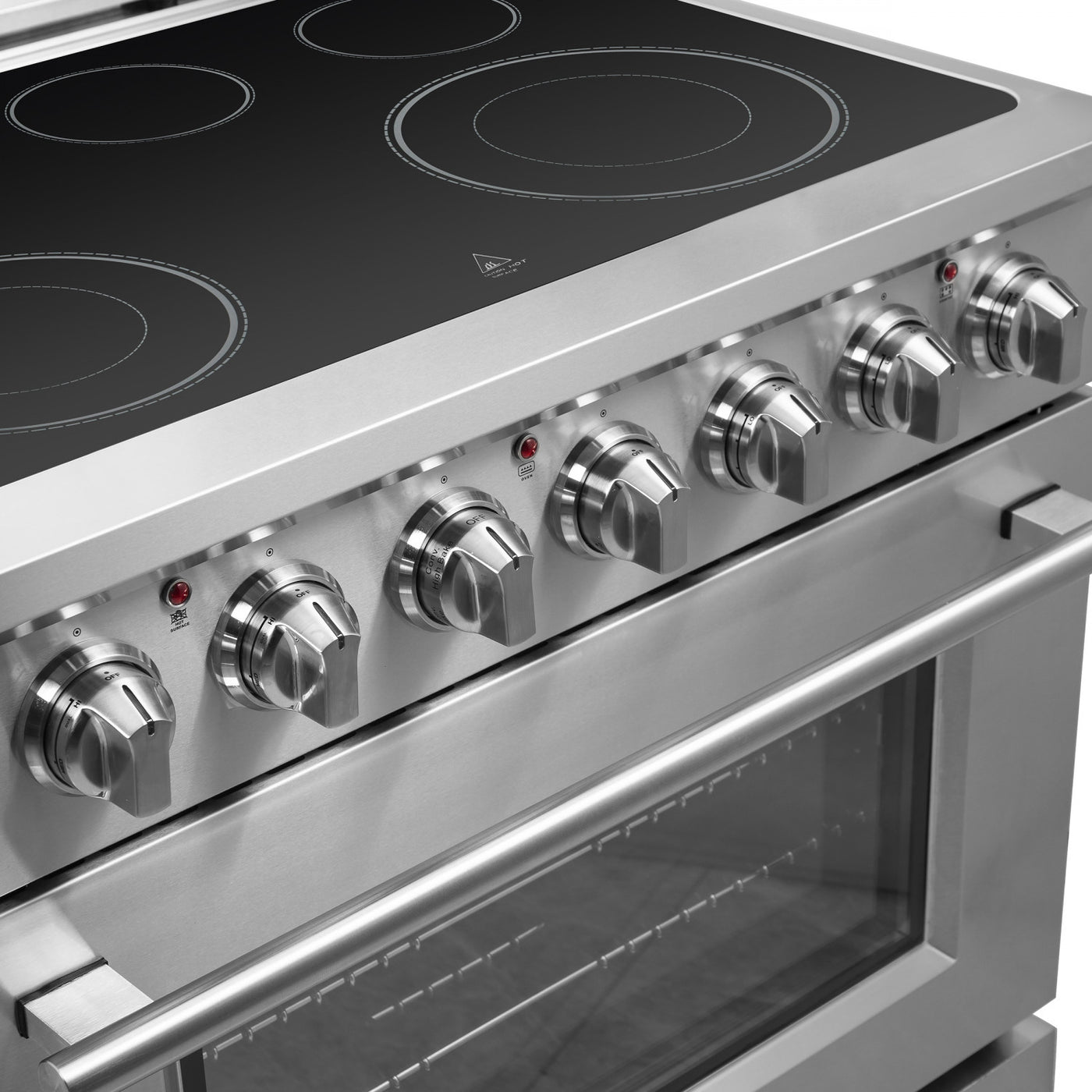 Forno Massimo 36" Stainless Steel Freestanding Electric Range With True Convection And Air Fry (5.36 Cu. Ft.) - FFSEL6020-36