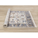 Macie Traditional Border Area Rug - Cream Blue - 8' X 11'