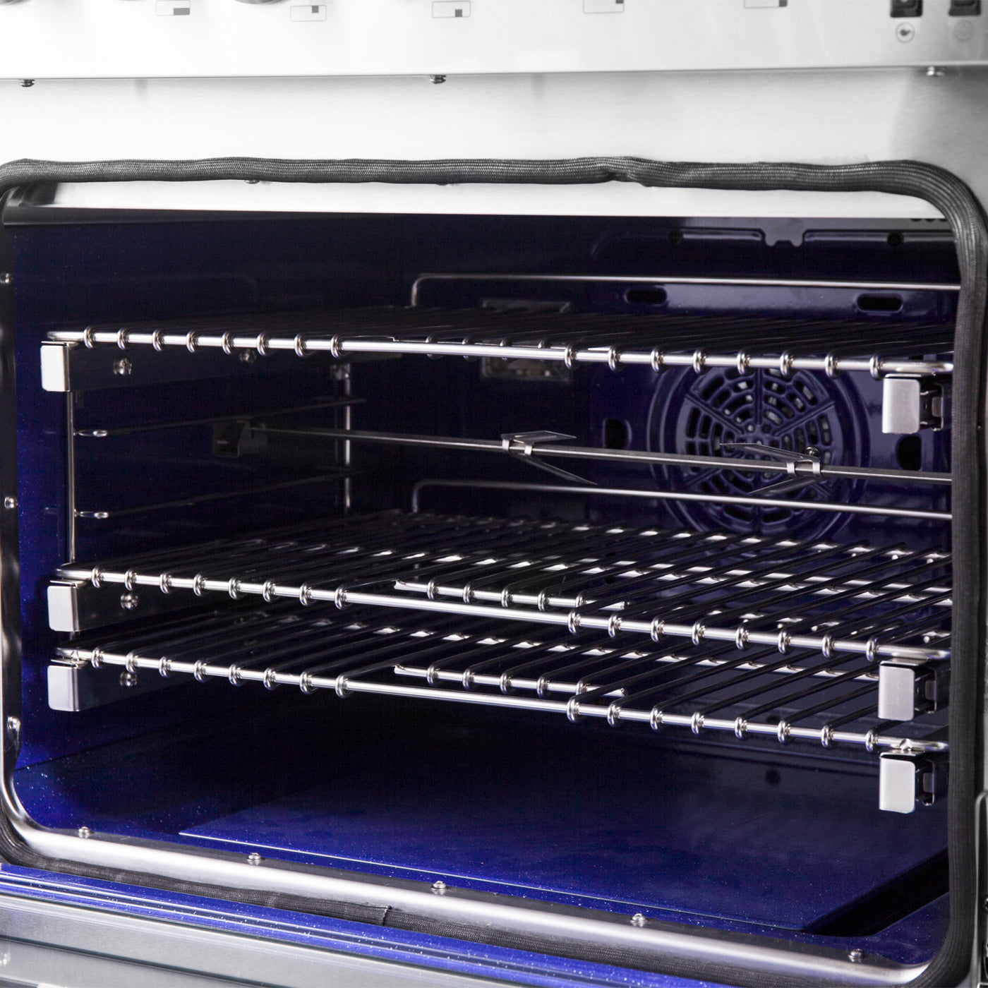 Forno Capriasca 60" Stainless Steel Freestanding Dual Fuel Double Oven Range With True Convection And Air Fry (8.54 Cu. Ft.) - FFSGS6187-60