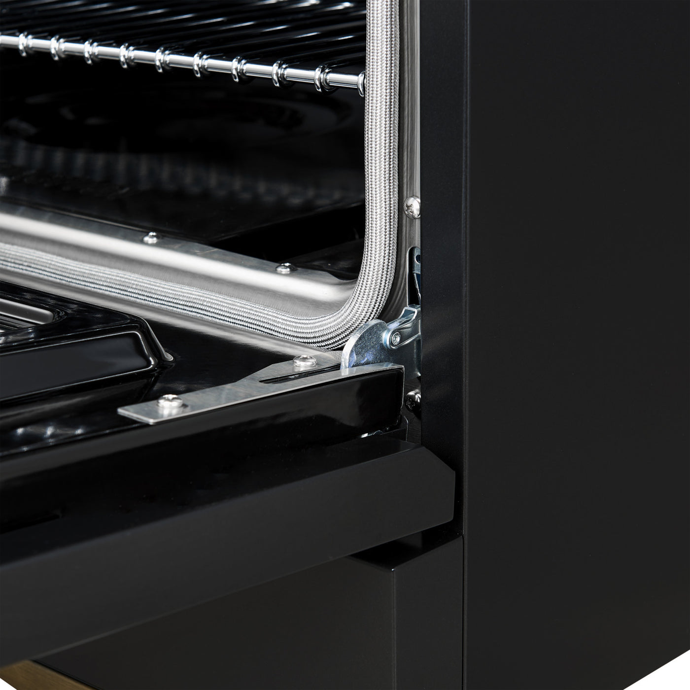 Forno Antico 36" Black Freestanding Gas Range (4.5 Cu. Ft.) - FFSGS6219-36BLK