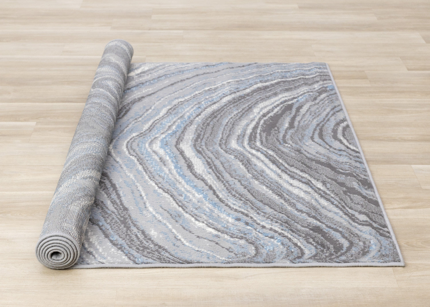 Functional Modern Area Rug - 7' X 10' - Blue/Grey