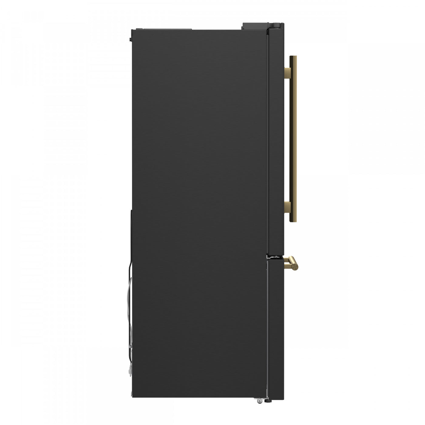 Forno Gallipoli Black French Door Refrigerator with Ice Maker (17.5 Cu. Ft.) - FFFFD1974-31BLK