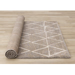 Halle Casual Contemporary Trellis Area Rug - Greige Cream - 8' X 11'