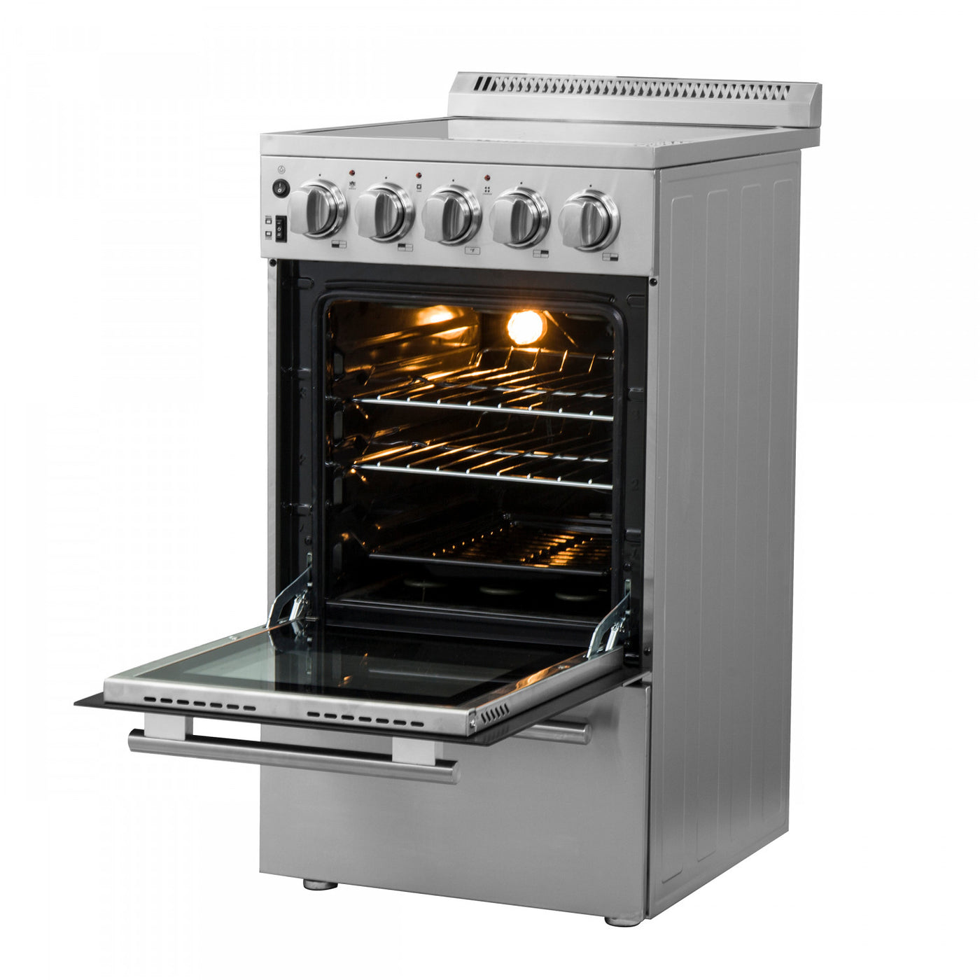 Forno Pallermo 20" Stainless Steel Freestanding Electric Range (2.05 Cu. Ft.) - FFSEL6051-20