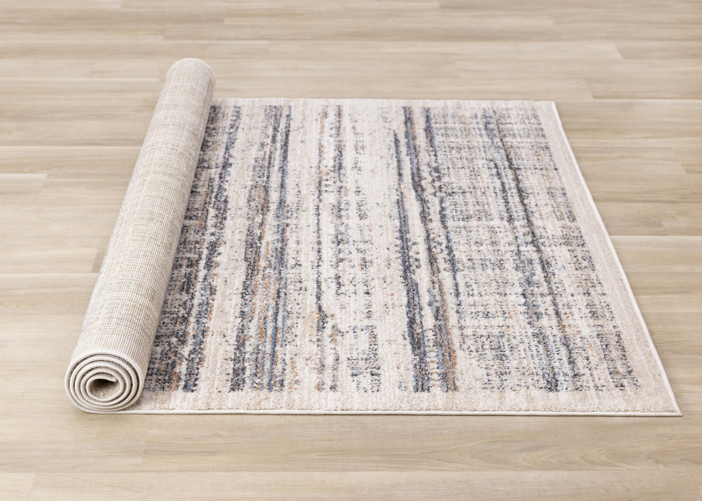 Sadie Casual Contemporary Area Rug - Grey Beige - 5' X 8'