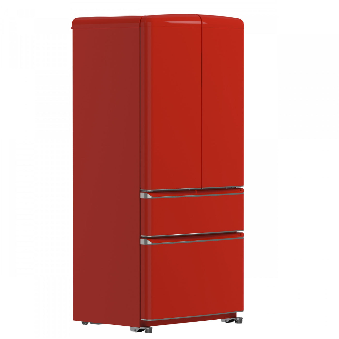 Forno Luigi Red French Door Refrigerator (18 Cu. Ft.) - FFFFD1791-33RED