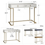 Camila Writing Desk - White