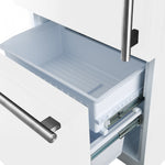 Forno Milano 62" White 2-piece Freestanding Dual Bottom Freezer Refrigerator (34.4 Cu. Ft.) - FFFFD1787-60WHT