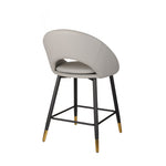 Mila Counter Stool - Grey/Black - Set of Two