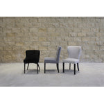 Lunvik Dining Chair - Black Velvet - Set of Two