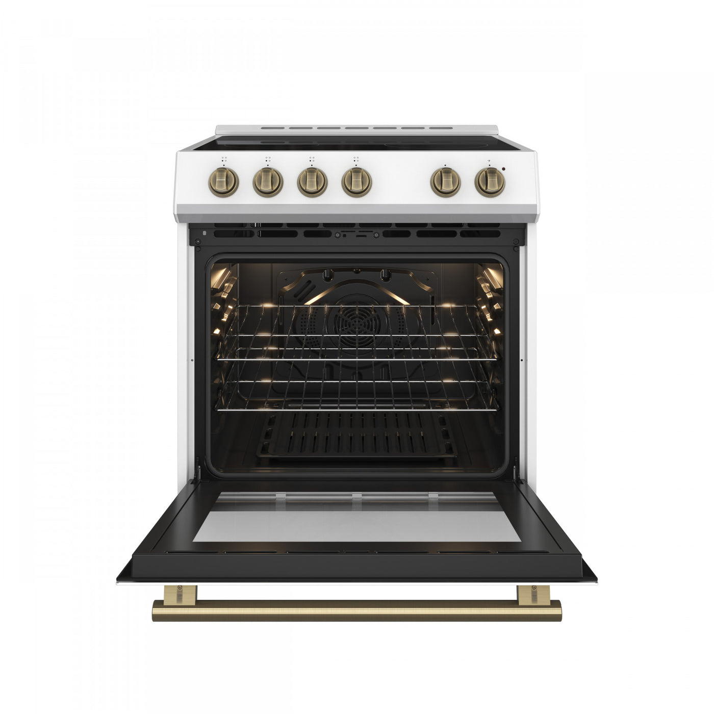 Forno Leonardo White Slide-In Electric Range (5.0 Cu. Ft.) - FFSEL6022-30WHT
