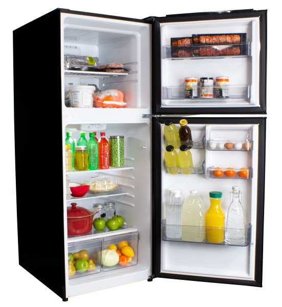Danby 23.5" 10.1 Cu. Ft. Black Top-Freezer Refrigerator - DFF101B1BDB
