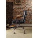 Buo Leather Executive Office Chair - Vintage Blue