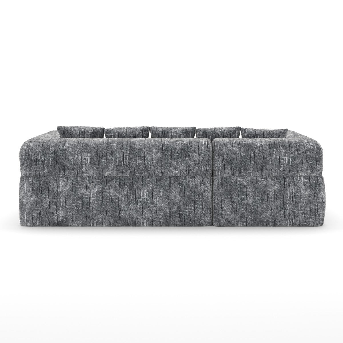 Maya All Foam Sectional - Grey