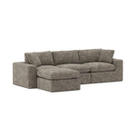 Jade All Foam Sectional - Brown