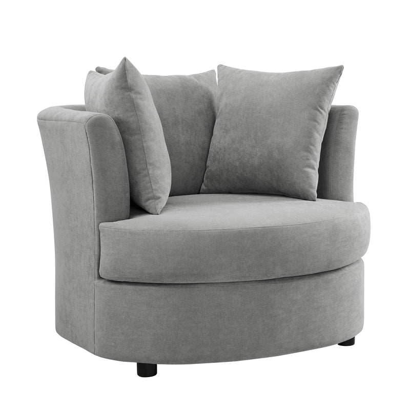Oversized Round Cuddle Chair Big Lots Muumblus Chenille Swivel