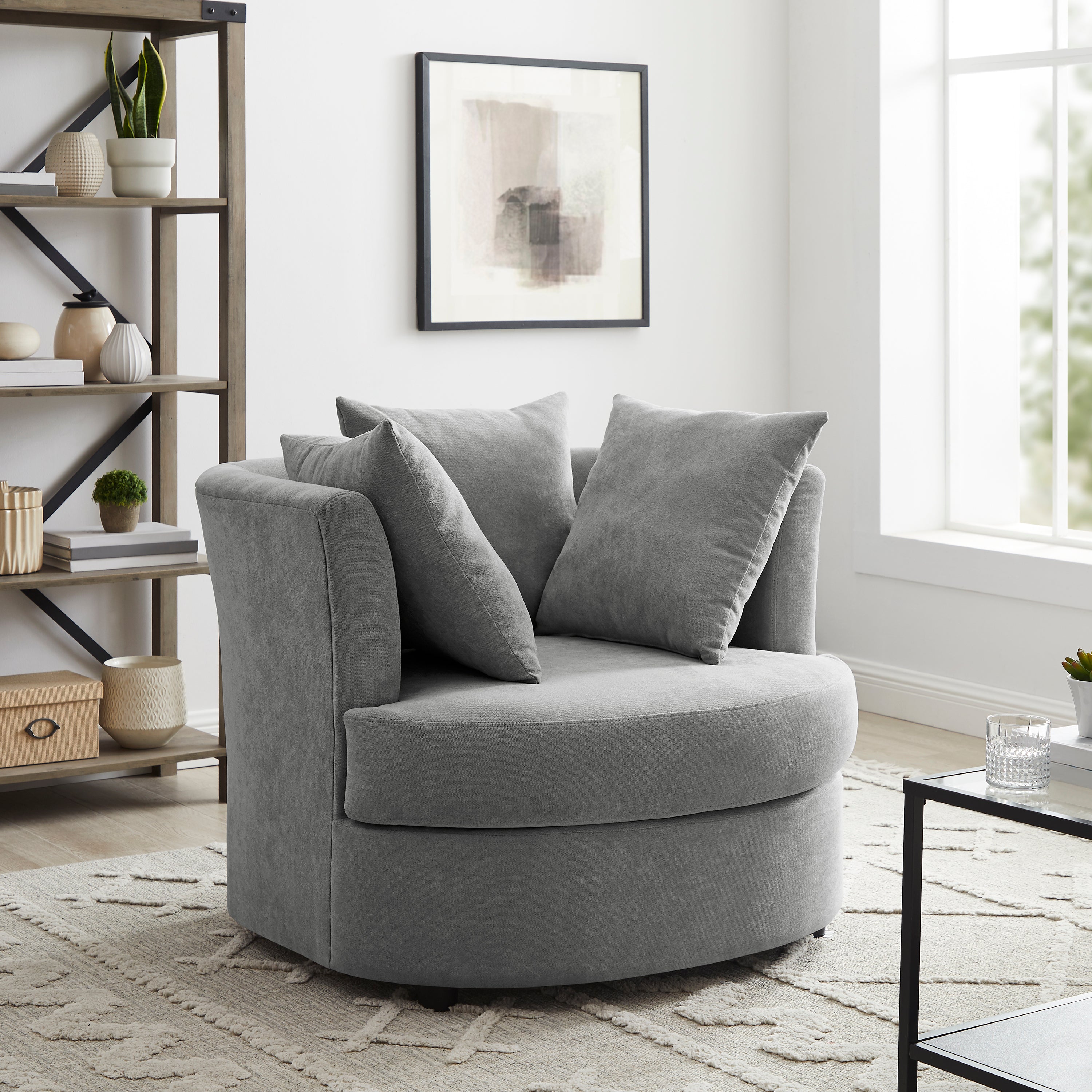 Snuggle Accent Chair - Grey