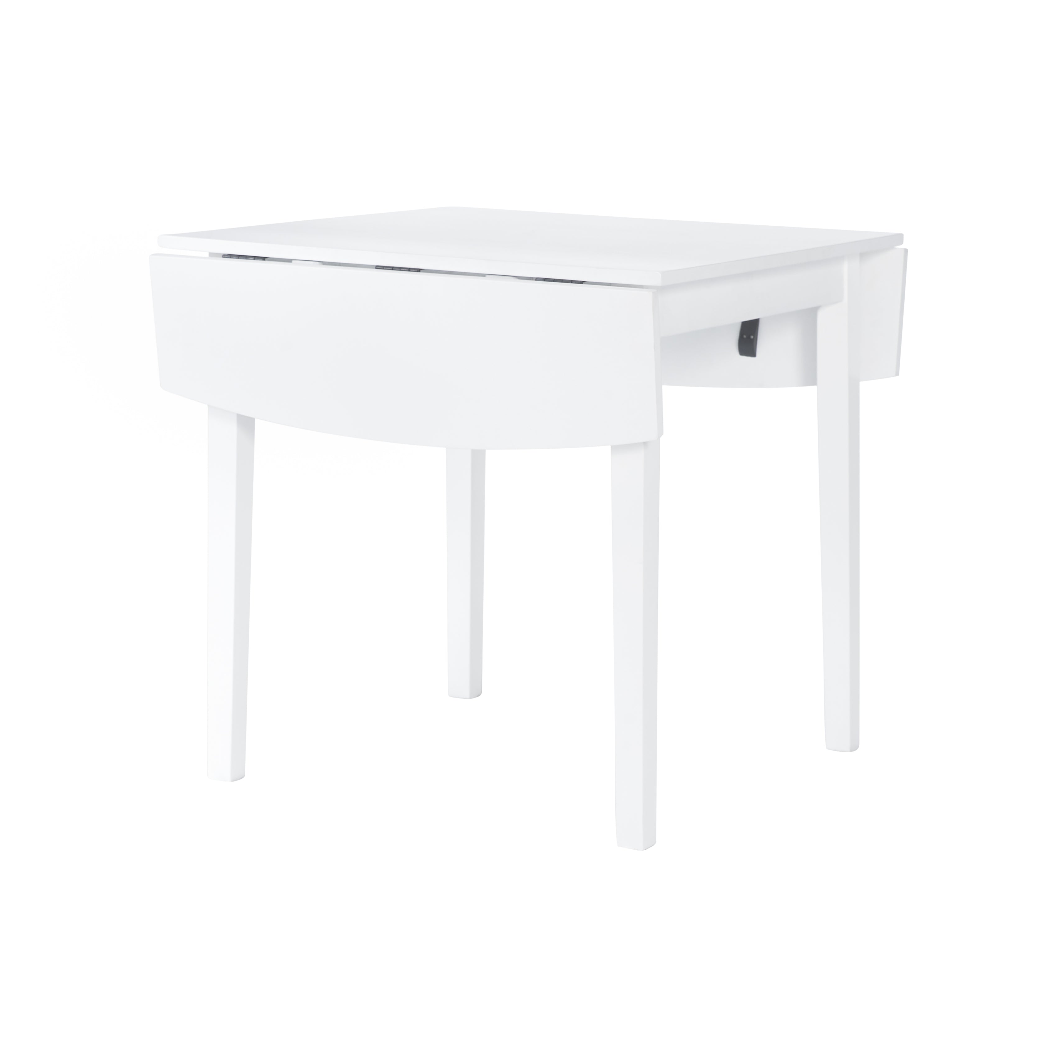 Florian 3-Piece Square Drop Leaf Dining Set - White, Red