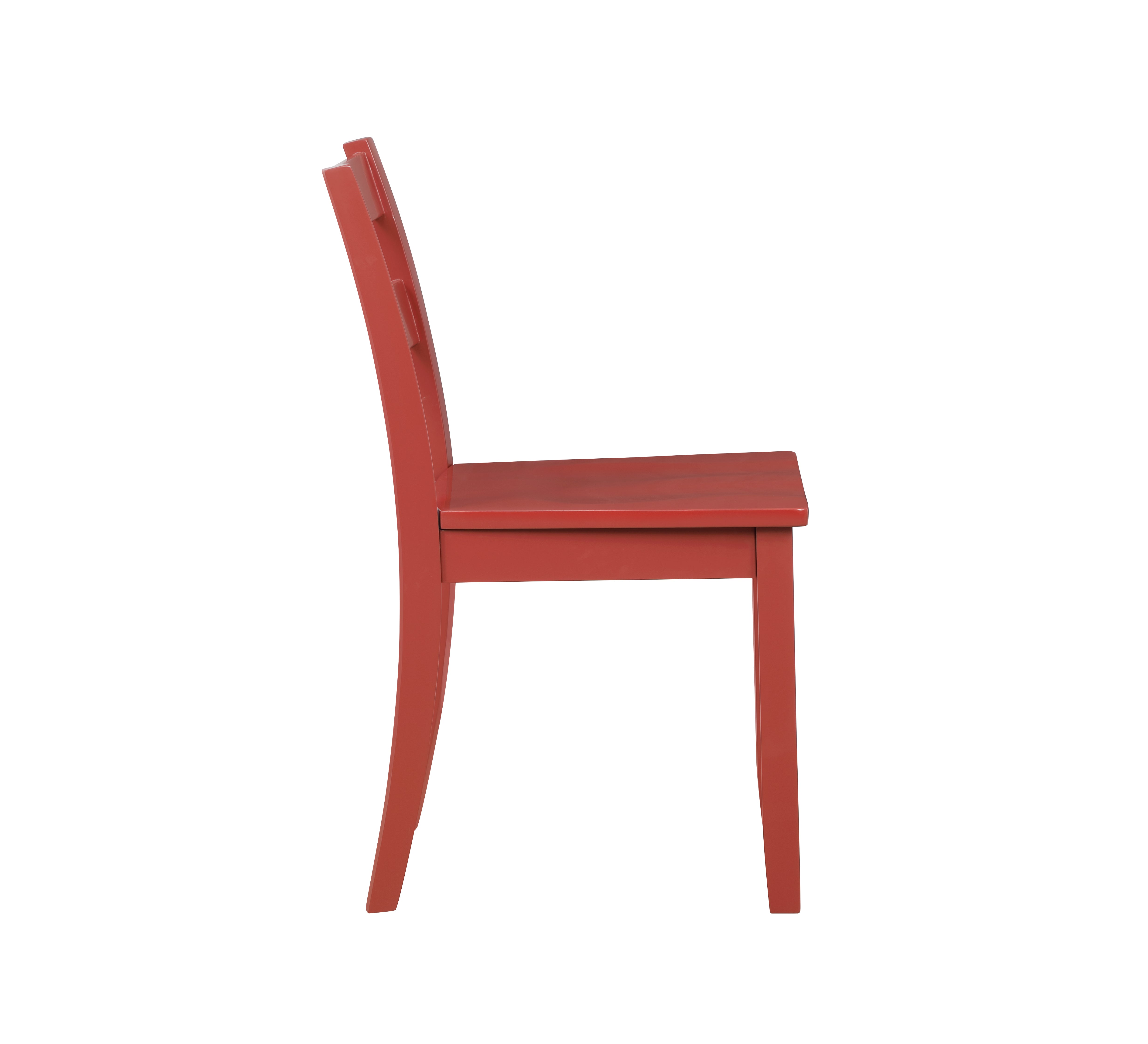 Florian 3-Piece Square Drop Leaf Dining Set - White, Red
