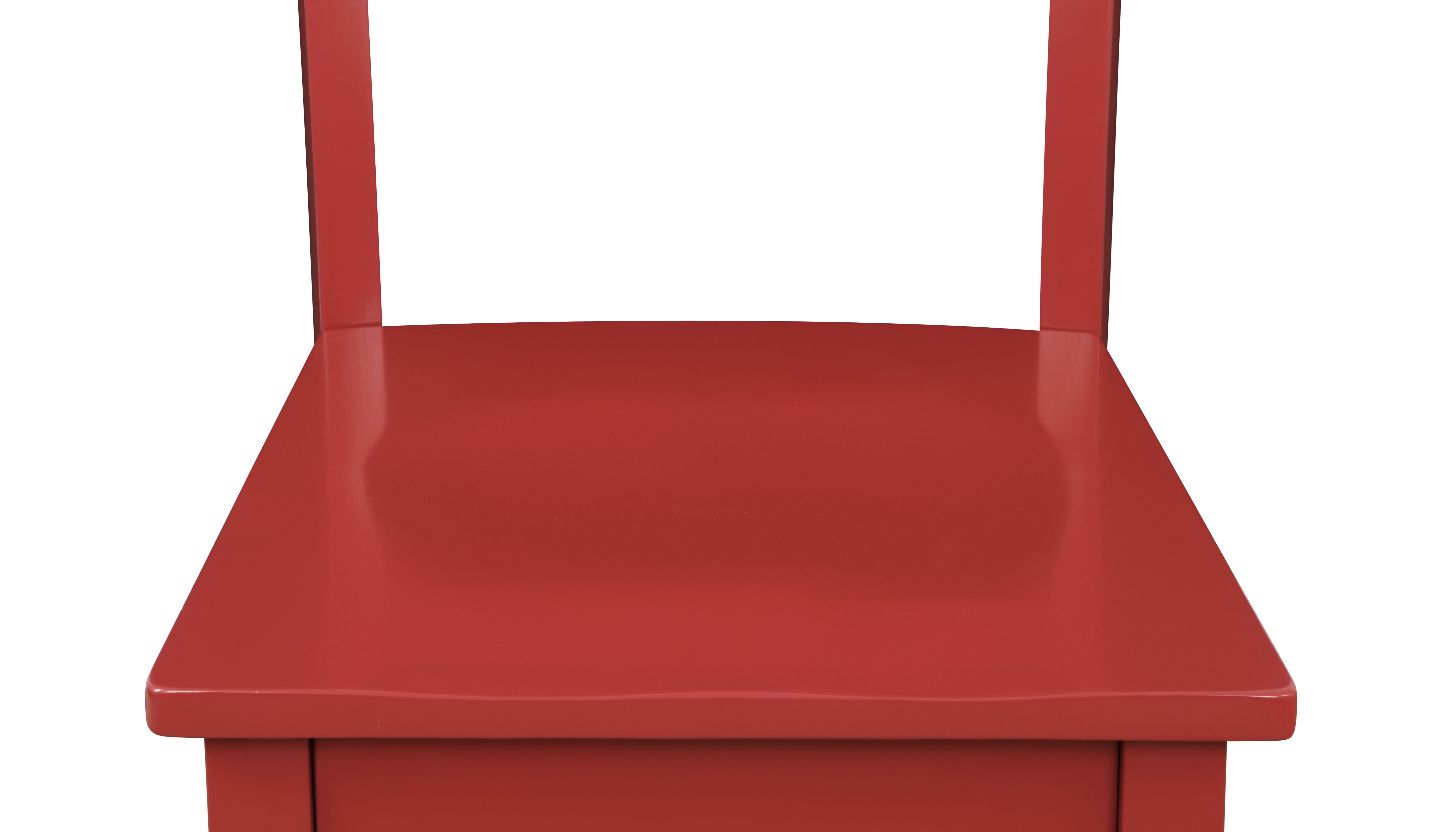 Florian 3-Piece Square Drop Leaf Dining Set - White, Red