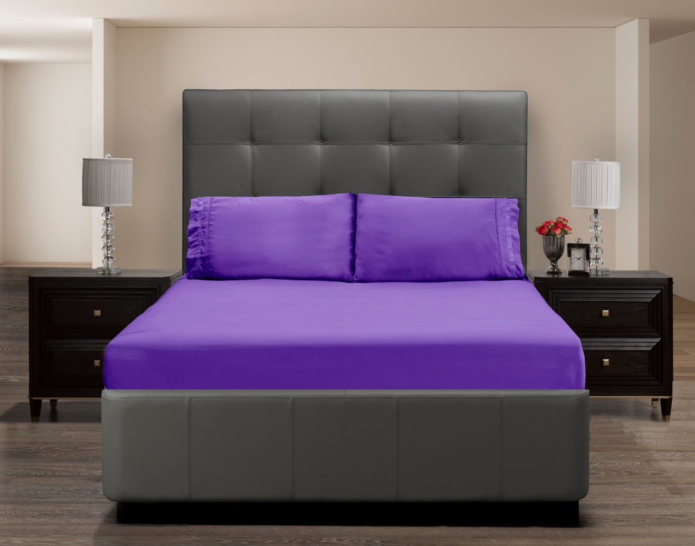 Nilus Twin Sheet Set - Purple