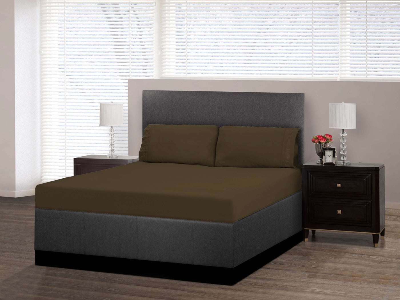 Nilus Queen Sheet Set - Brown