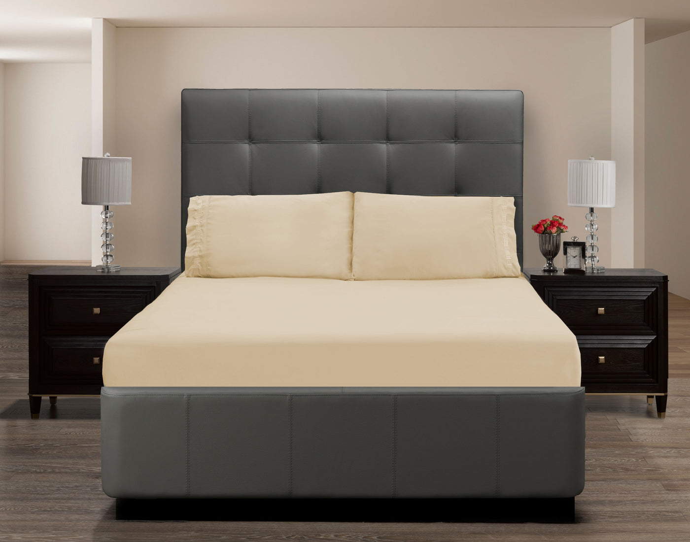 Nilus Queen Sheet Set - Cream