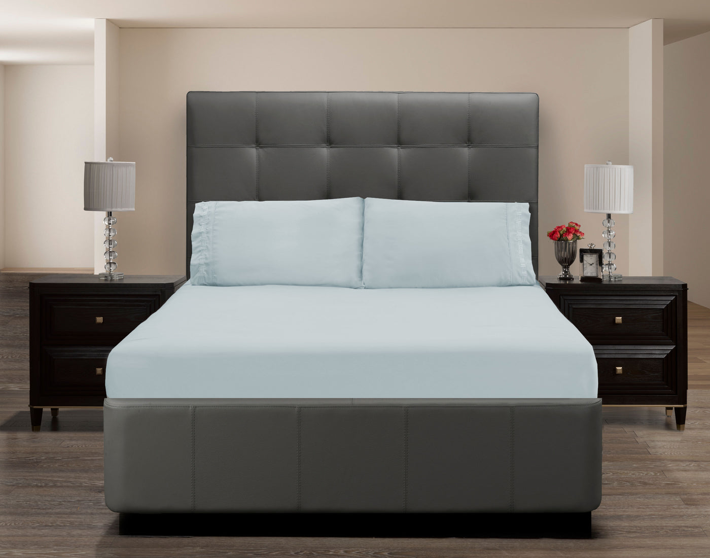 Nilus Twin Sheet Set - Light Blue