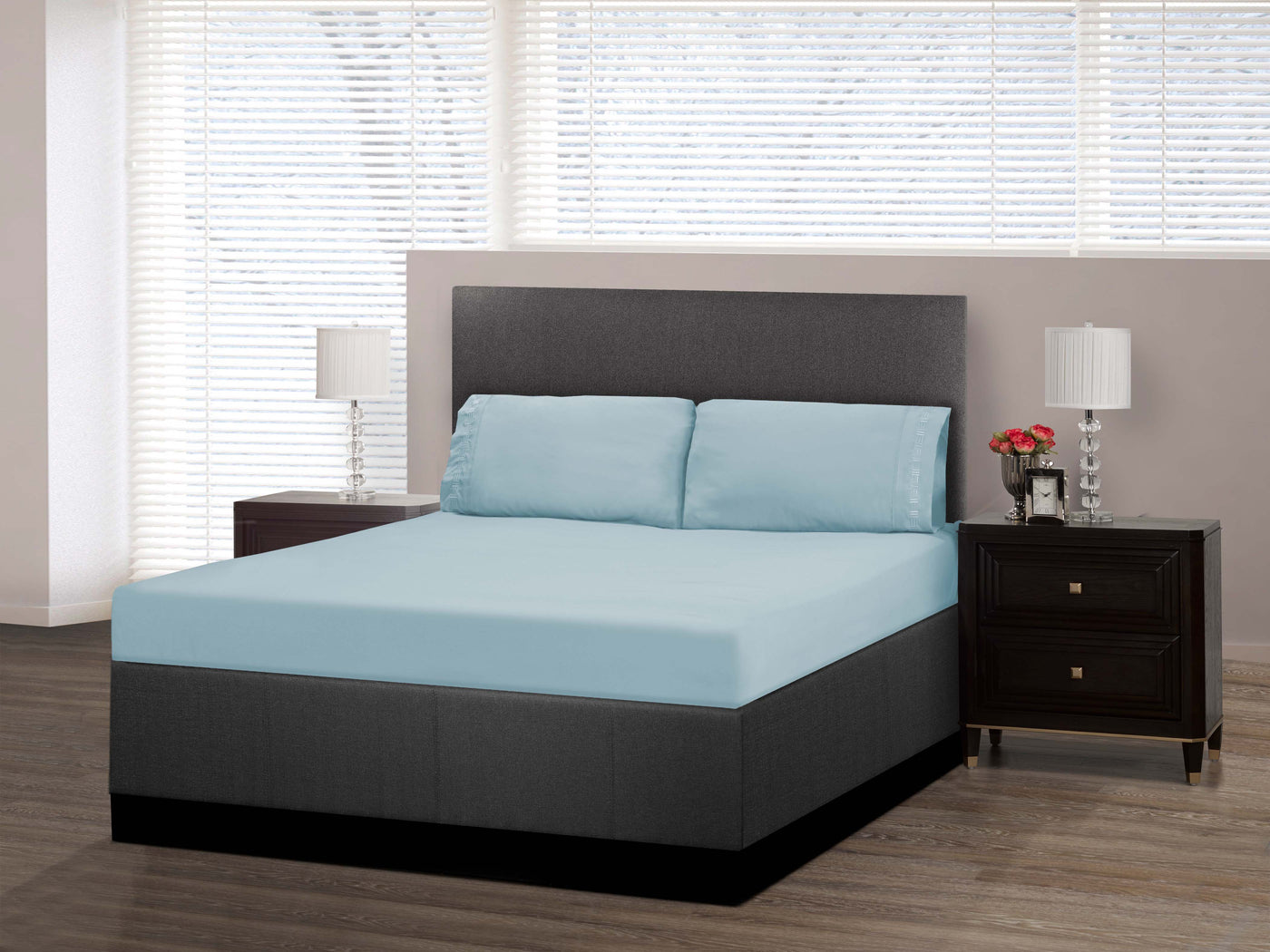 Nilus Twin Sheet Set - Light Blue