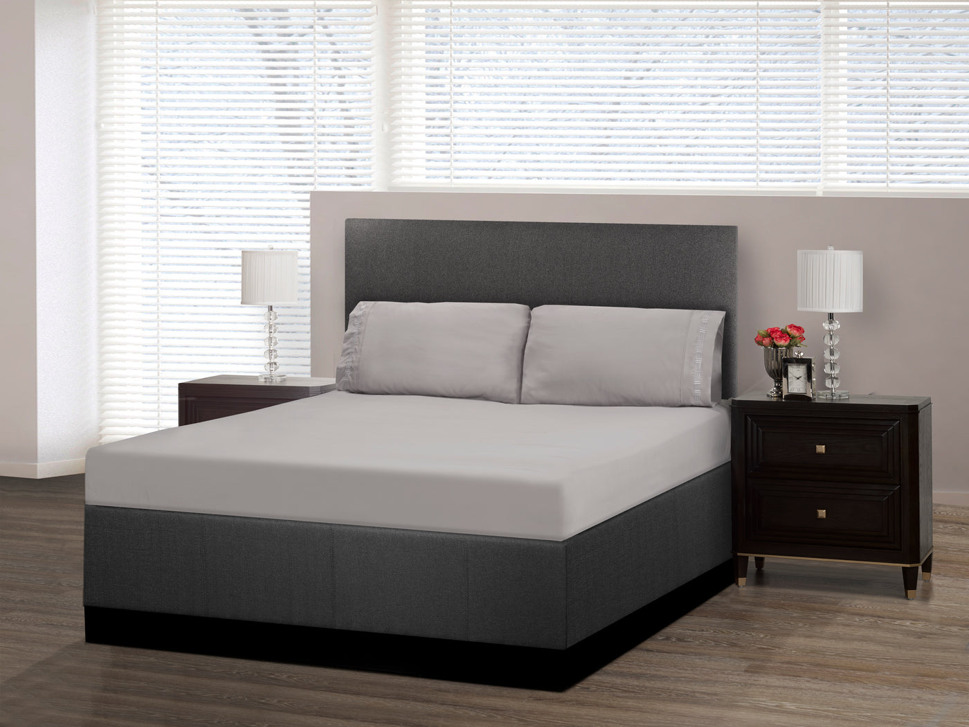 Nilus Twin Sheet Set - Light Grey