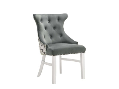 Silvia Dining Chair - White, Grey
