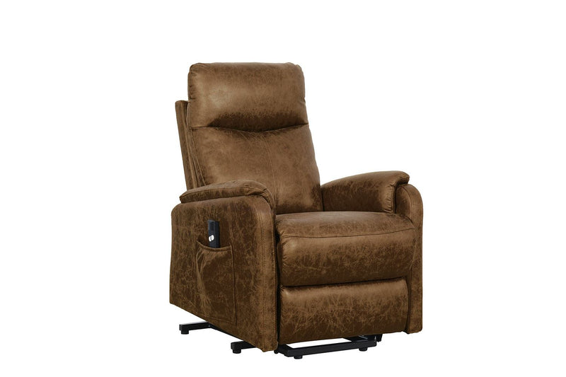 Phoenix Power Lift Recliner Chair Brown Leon's