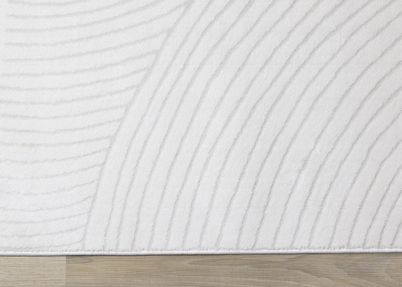 Hillary Modern Swirls Area Rug - Cream - 7' X 10'