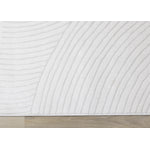 Hillary Modern Swirls Area Rug - Cream - 7' X 10'
