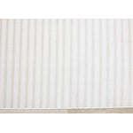 Machine Washable Modern Stripes Area Rug - Cream Beige - 8' X 11'