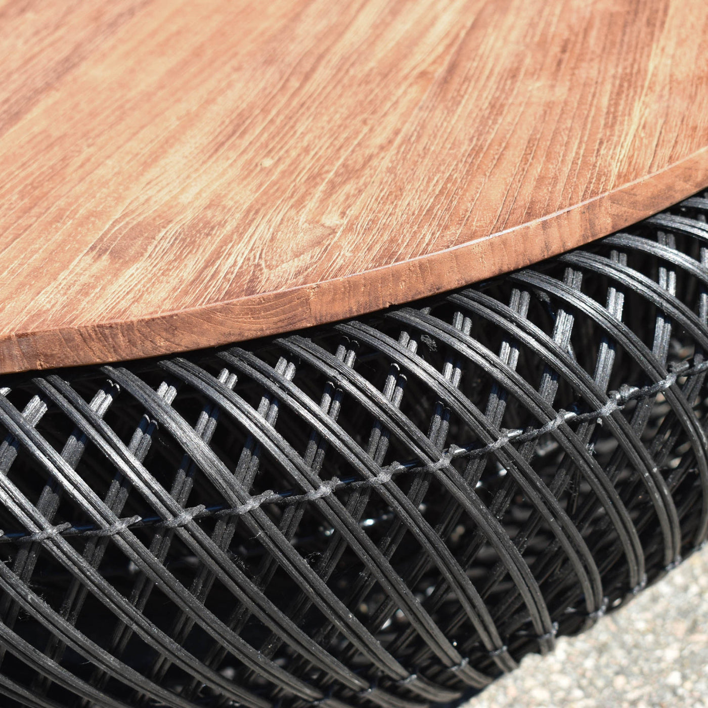 Bayan Wave Coffee Table - Black