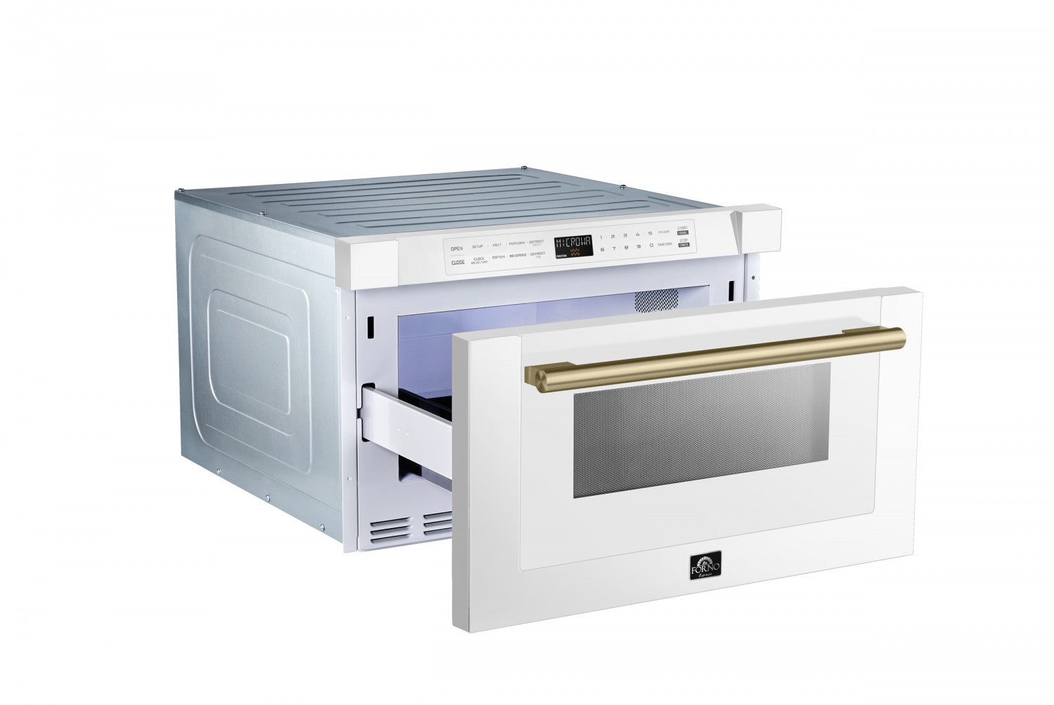 Forno Capoliveri White 24" Built-In Microwave Drawer (1.2 Cu. Ft.) - FMWDR3000-24WHT