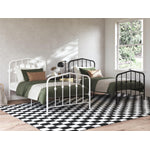 Novogratz Bushwick Metal Platform Twin Bed - Off White