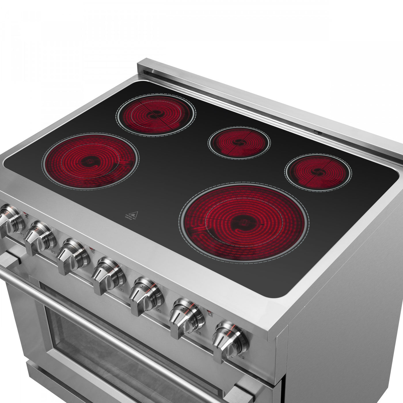 Forno Massimo 36" Stainless Steel Freestanding Electric Range With True Convection And Air Fry (5.36 Cu. Ft.) - FFSEL6020-36