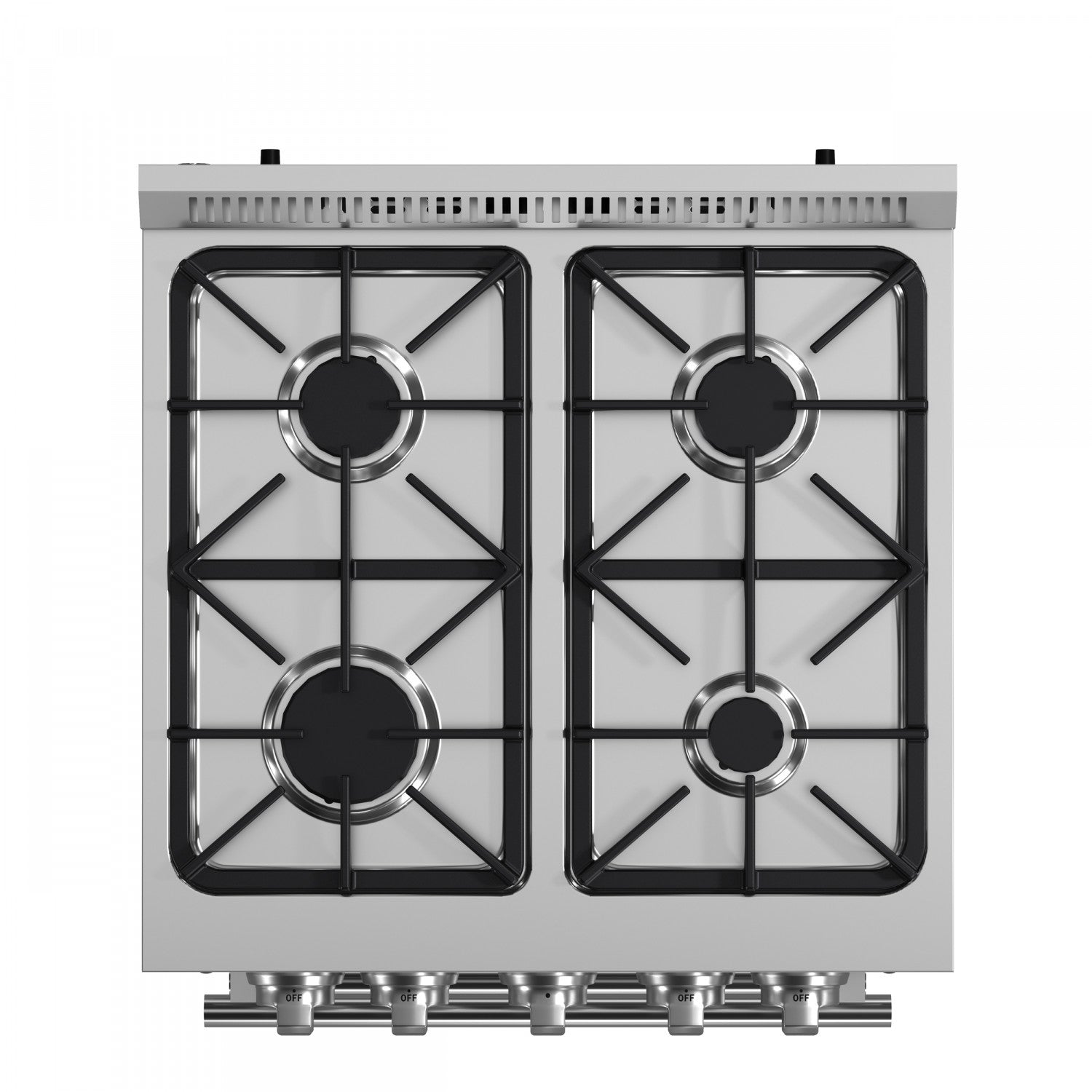 Forno Breno 24" Stainless Steel Freestanding Gas Range with Air Fry (2.3 Cu. Ft.) - FFSGS6290-24