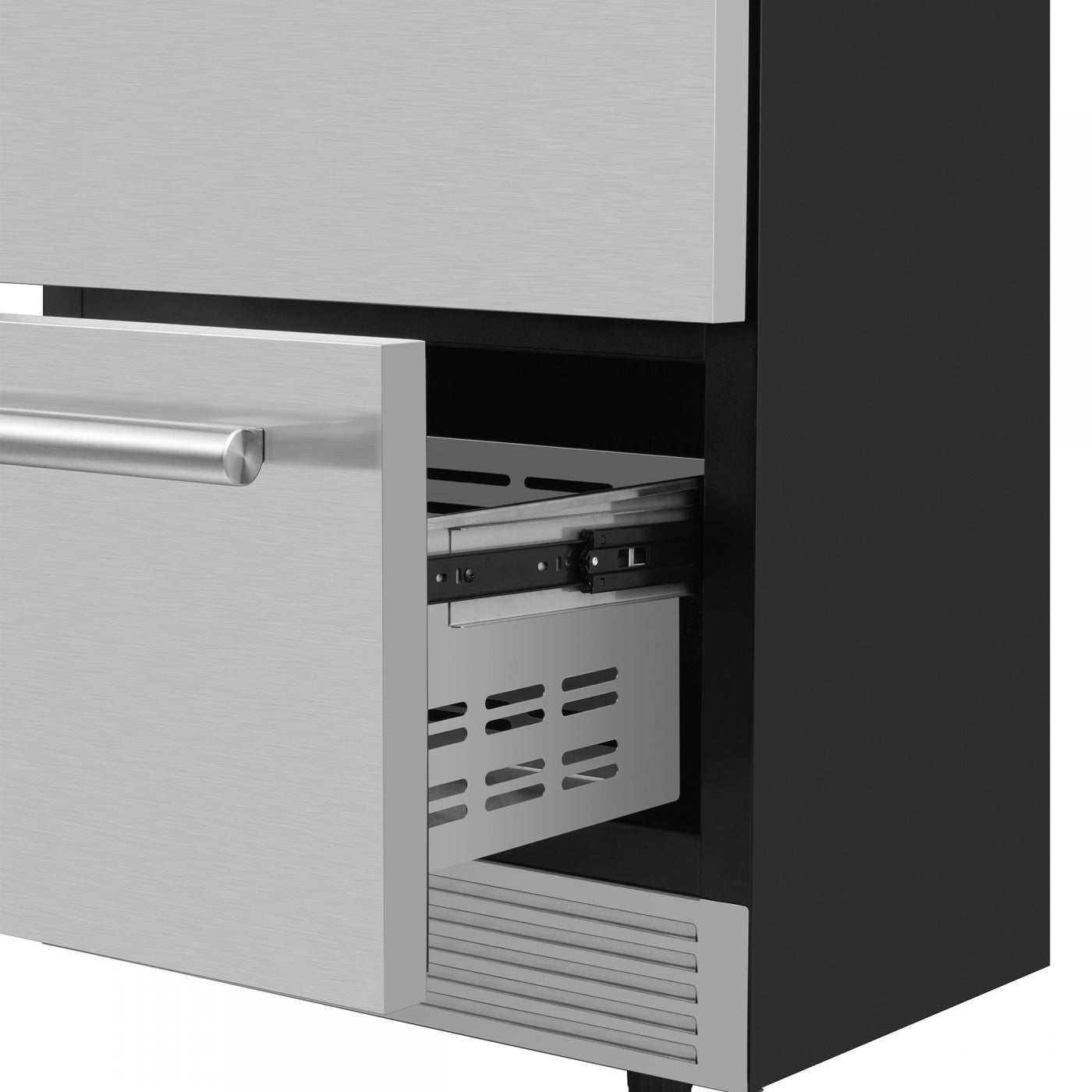 Forno Cosenza Stainless Steel 24" Built-in Undercounter Indoor/Outdoor Drawer Freezer with Ice Maker (4.69 Cu. Ft.) - FDRBI1838-24S