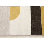 Maui Contemporary Geometric Area Rug - Cream Yellow - 5' X 8'