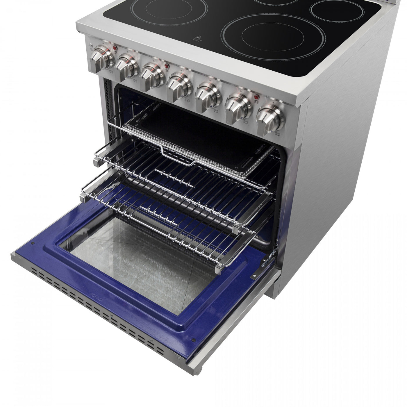 Forno Massimo 30" Stainless Steel Freestanding Electric Range With True Convection And Air Fry (4.32 Cu. Ft.) - FFSEL6020-30