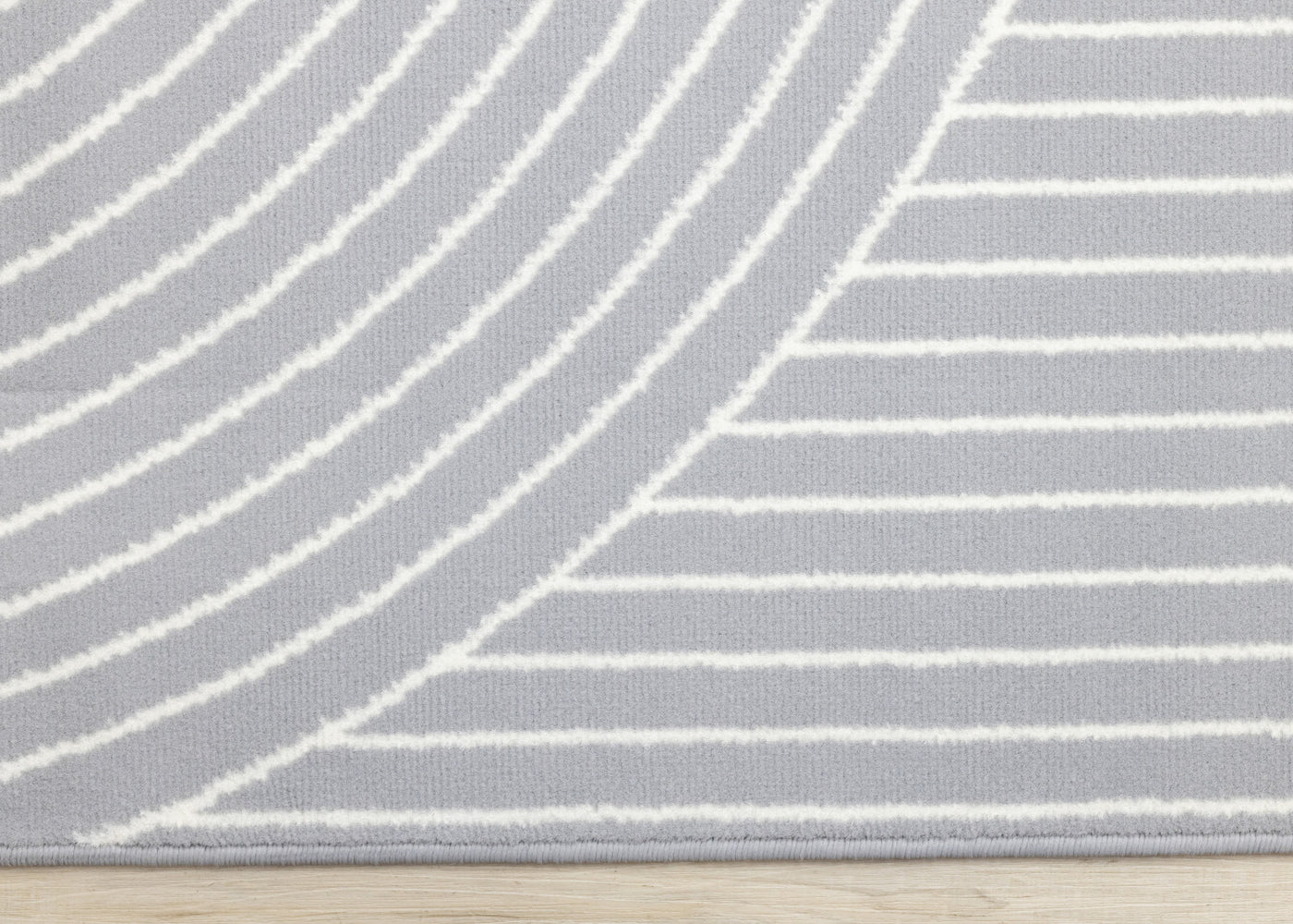 Functional Modern Arches Area Rug - Grey White - 5' X 8'