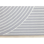 Functional Modern Arches Area Rug - Grey White - 5' X 8'